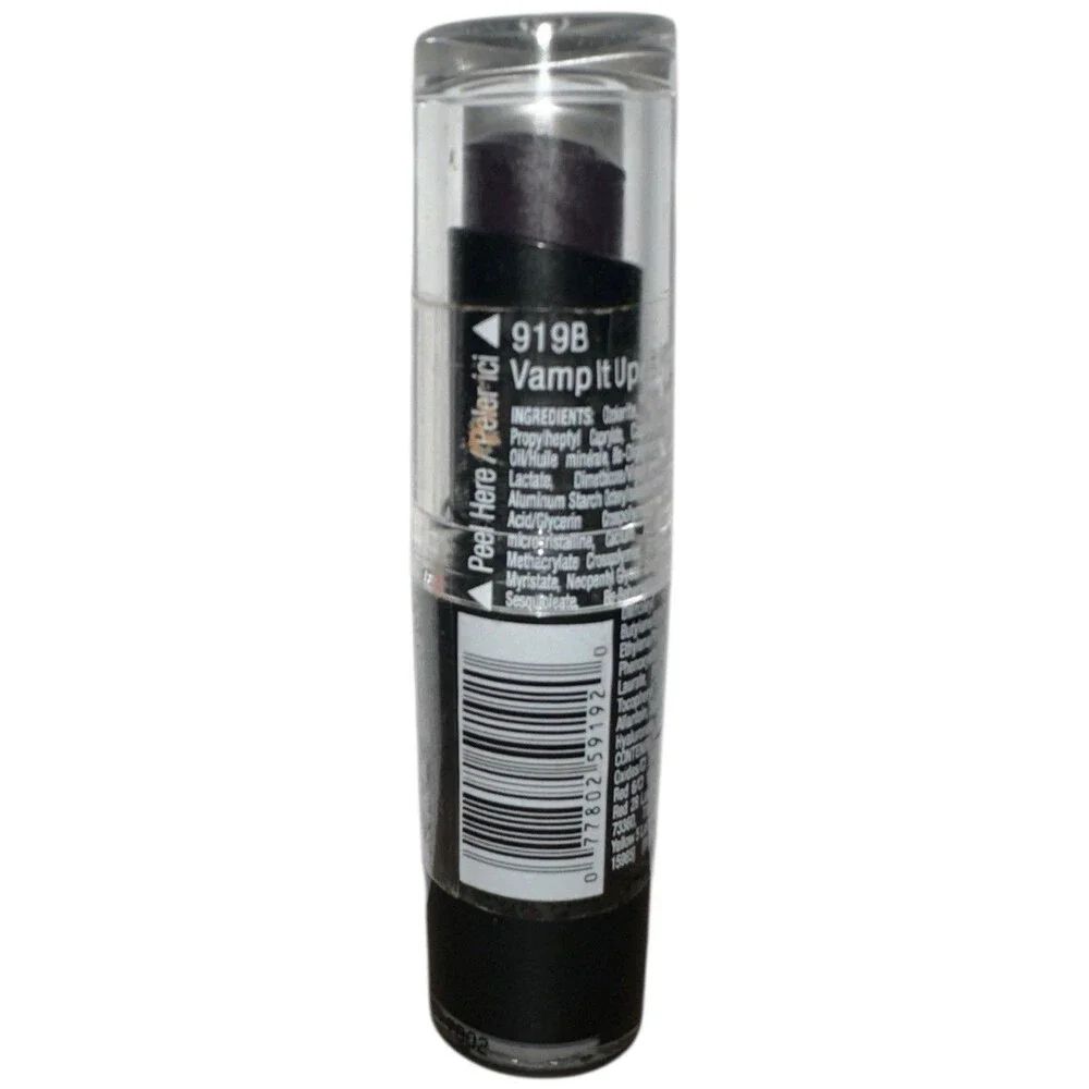 Wet n Wild Lipstick 919B Vamp It Up Semi Matte Cream Finish Longwear Lipstick